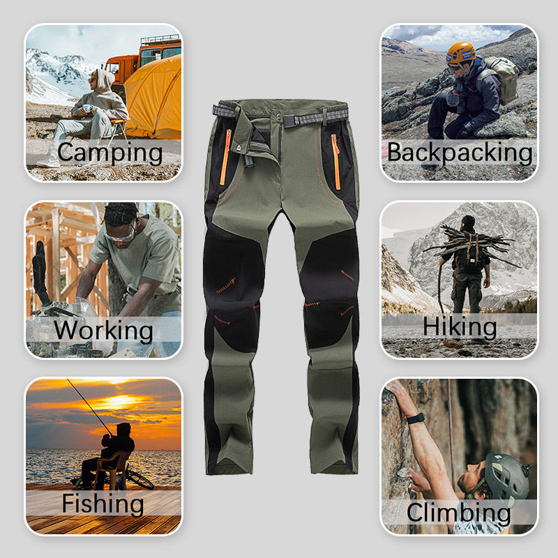 🔥48% off, while stocks last! 🎉 Suitable for men & women 👷‍♂️👷‍♀️Windproof Waterproof Warm Elastic Waist Hiking trousers