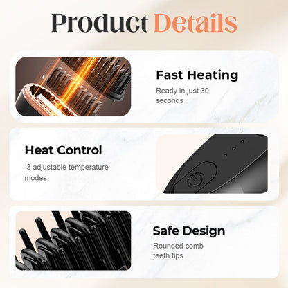 🏆Flash Sale 50% OFF⚡🔥Mini Cordless Hair Straightener Comb