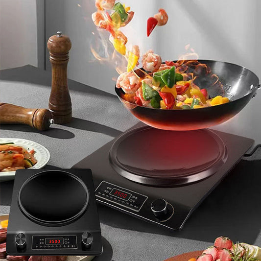 🔥 37% OFF NOW! ✨ 3500W Concave Induction Cooktop - 10 Precision Temperature Levels with Auto Safety Shut-Off for Wok & All Pan Types 🍳⚡