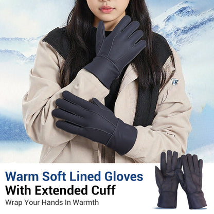 46% OFF🎉Warm Soft Lined Gloves With Extended Cuff