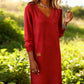 💖LAST DAY PROMOTION - 50%OFF 💖 Women’s Long Sleeve V-Neck Knit Dress