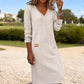 💖LAST DAY PROMOTION - 50%OFF 💖 Women’s Long Sleeve V-Neck Knit Dress