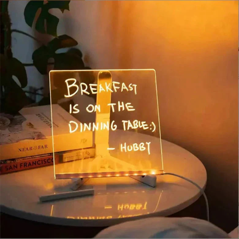 🎅Christmas hot Products 🎨LED Note Board🎁Buy 1 Get 7 Colour Pens For Free