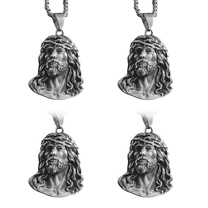 ⏳Limited-time 35% off⏰Jesus Head Pendant Necklace✝️📿