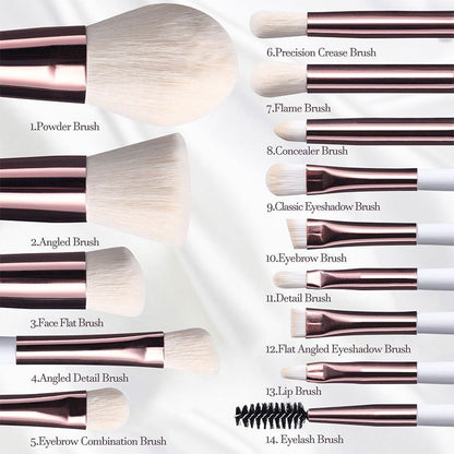🔥 Big Sale 49% OFF🌈Travel Makeup Brush Set with LED Light Mirror