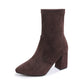 Women's Chunky Heel Pointed Toe Ankle Boots