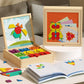 Wooden Magnetic Pattern Block Puzzle Set