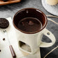 🍫 Handmade Chocolate Melting Mug – The Cozy Fondue Experience