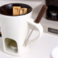 🍫 Handmade Chocolate Melting Mug – The Cozy Fondue Experience