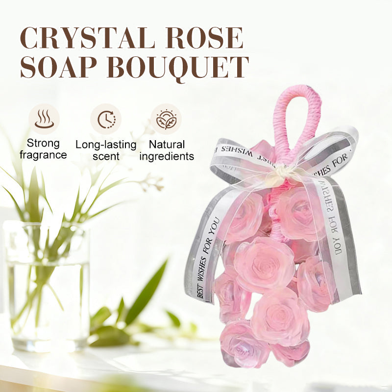 Handmade Crystal Rose Scented Soap 🌹