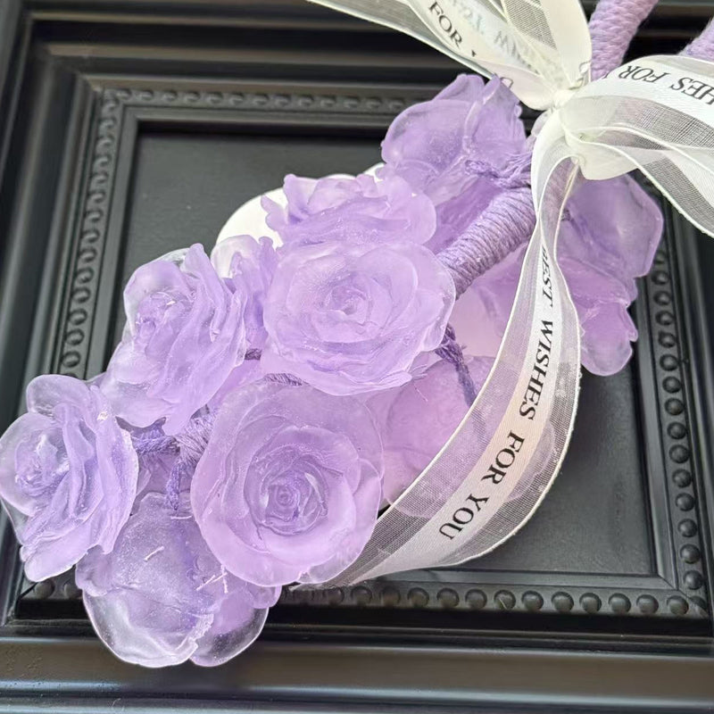 Handmade Crystal Rose Scented Soap 🌹