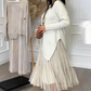 🎄Christmas Sale 50% OFF🌟Women’s Irregular Sweater & Pleated Tank Midi Dress 2-Piece Set
