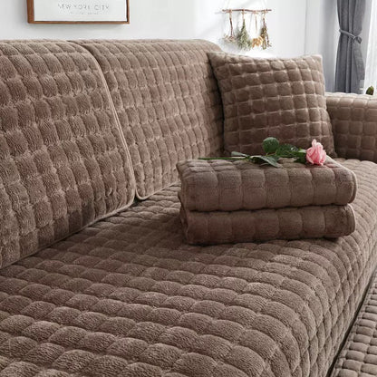 Non-Slip, Extra-Thick Suede Sofa Cover 🛋️
