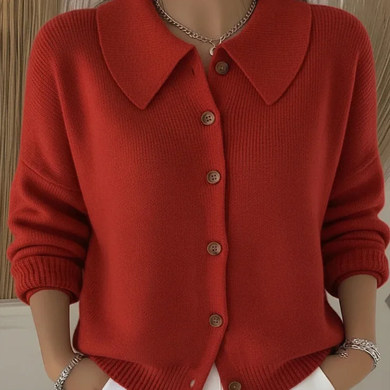 🎄Christmas Sale 49% OFF💖Cozy Ribbed Lapel Knit Cardigan🧥