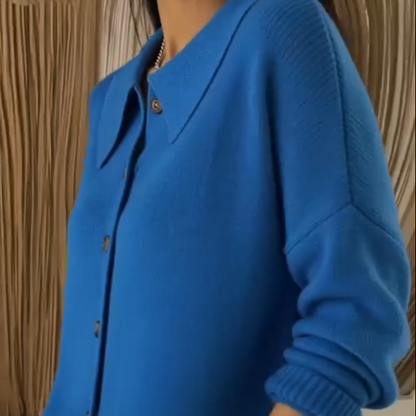 🎄Christmas Sale 49% OFF💖Cozy Ribbed Lapel Knit Cardigan🧥
