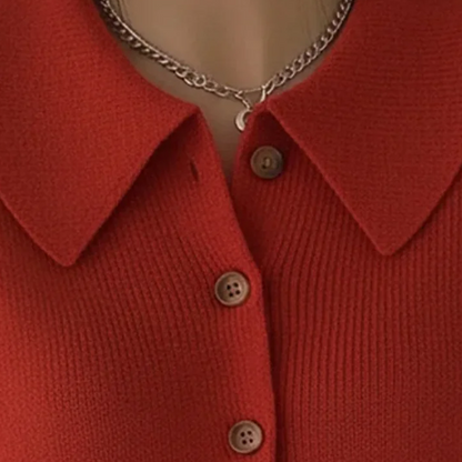 🎄Christmas Sale 49% OFF💖Cozy Ribbed Lapel Knit Cardigan🧥