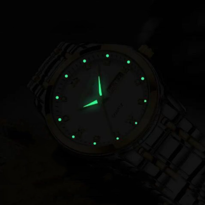 🔥Men's Two-Tone Waterproof Luminous Watch