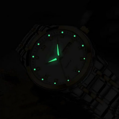 🔥Men's Two-Tone Waterproof Luminous Watch