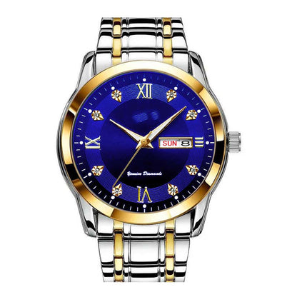 🔥Men's Two-Tone Waterproof Luminous Watch