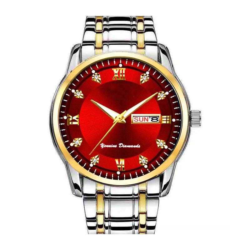🔥Men's Two-Tone Waterproof Luminous Watch