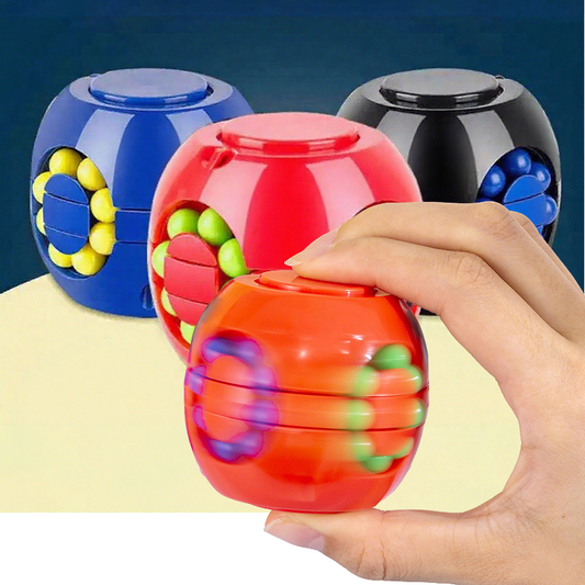 Rotating magic cube with balls – fidget puzzle toy