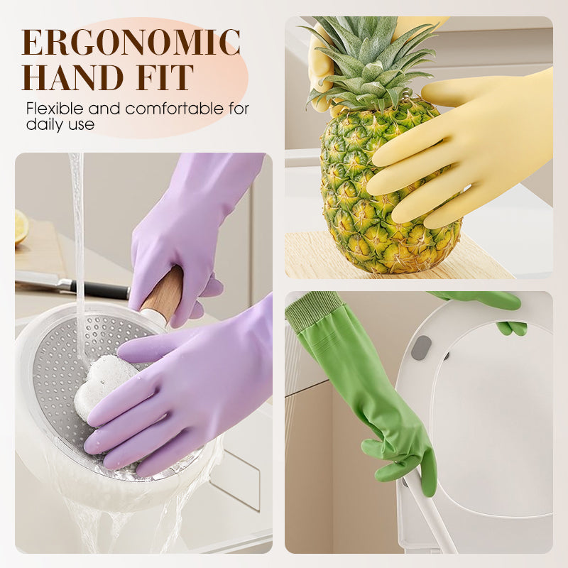 💦Waterproof Household Anti-Slip Cleaning Gloves