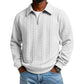🔥Men's Casual Half-Zip Cable-Knit Sweater
