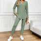 🔥2026 HOT SALE🔥Two-Piece Casual V-Neck Top & Pants Set