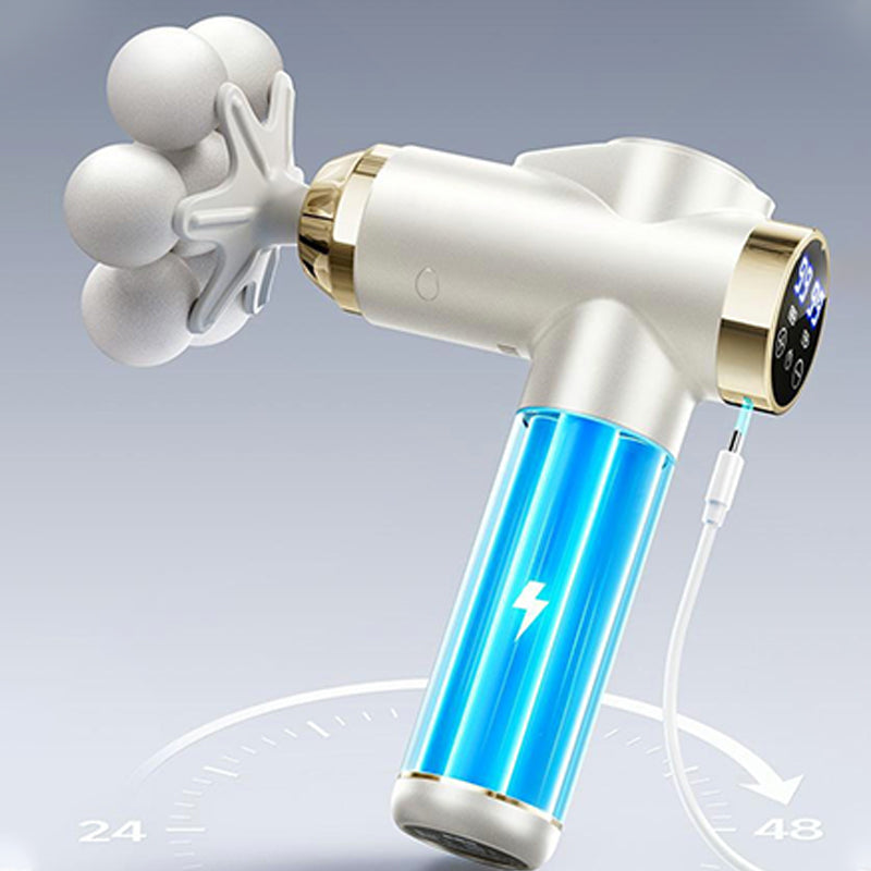 💆‍♂️ 60% OFF NOW! 🔥 Smart Deep Tissue Massage Gun - Multi-Head & Quiet, Perfect for Muscle Recovery and Relaxation ✨