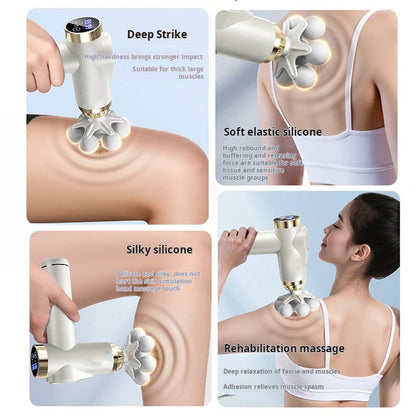 💆‍♂️ 60% OFF NOW! 🔥 Smart Deep Tissue Massage Gun - Multi-Head & Quiet, Perfect for Muscle Recovery and Relaxation ✨