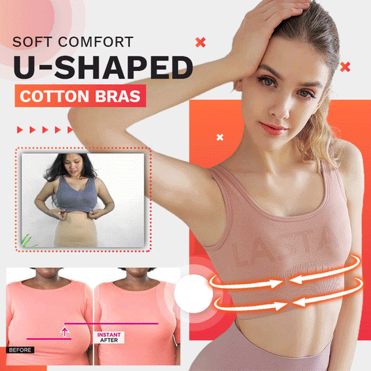 Soft Comfort U-Shaped Cotton Bras