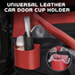 🥳2026 HOT SALE🥳💞50K+ SOLD!🚗🧺 45% OFF! Leather Car Door Cup Holder – Wide‑mouth opening, easy reach for drinks & phone. Clip‑on secure fit. PU leather, tough & stylish. 🛡️✨