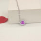 💕Colourful Ocean Heart Pendant Titanium Necklace