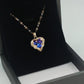 💕Colourful Ocean Heart Pendant Titanium Necklace