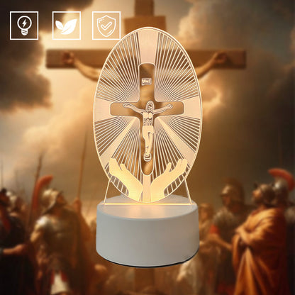 🎄Christmas Sale 48% OFF🔥Jesus 3D Night Lamp & Religious Gifts