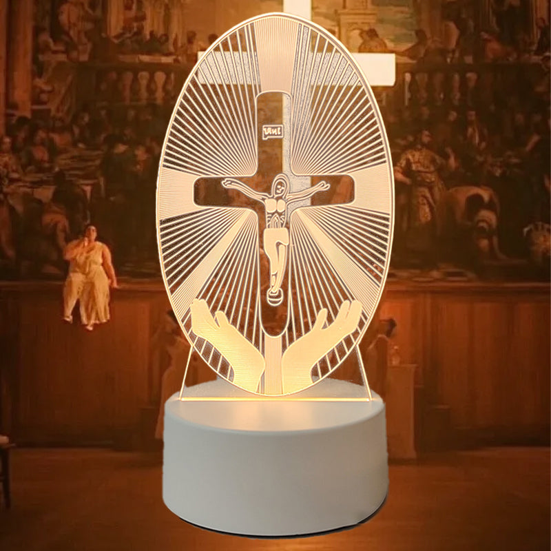 🎄Christmas Sale 48% OFF🔥Jesus 3D Night Lamp & Religious Gifts