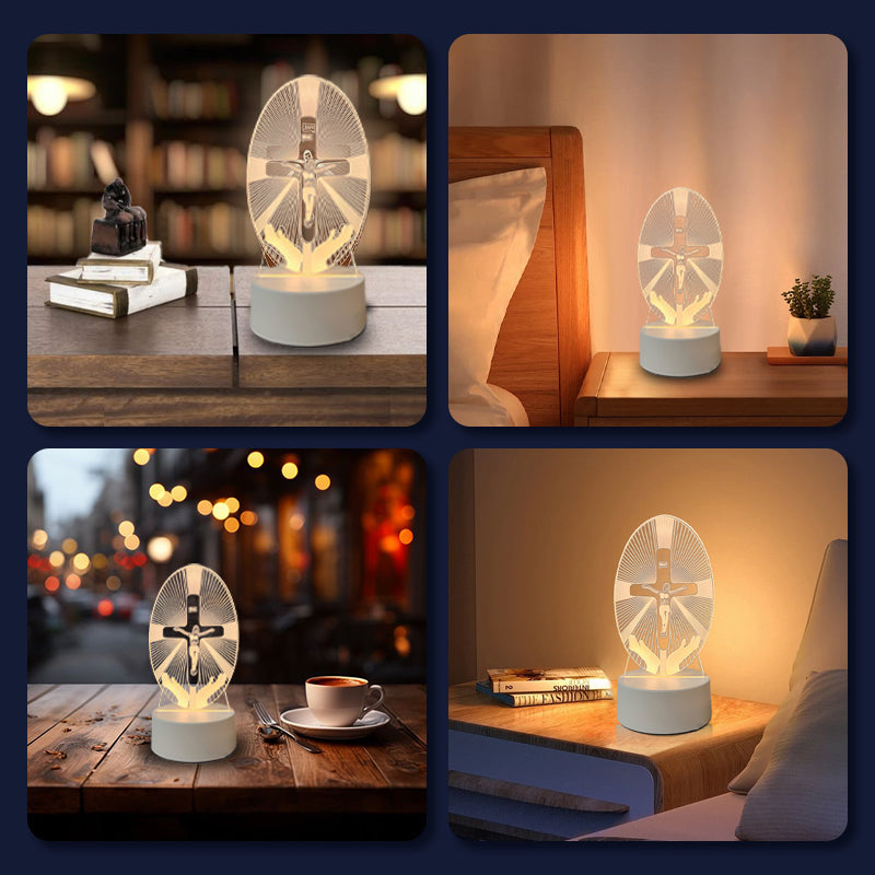 🎄Christmas Sale 48% OFF🔥Jesus 3D Night Lamp & Religious Gifts