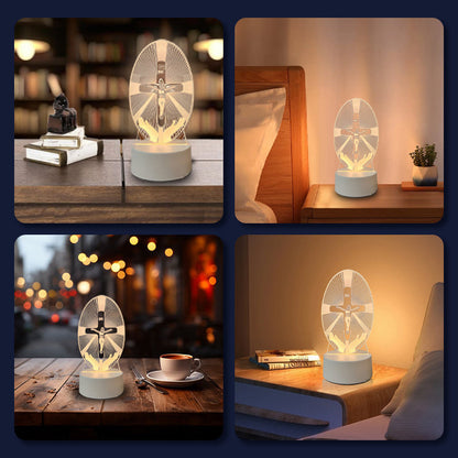 🎄Christmas Sale 48% OFF🔥Jesus 3D Night Lamp & Religious Gifts