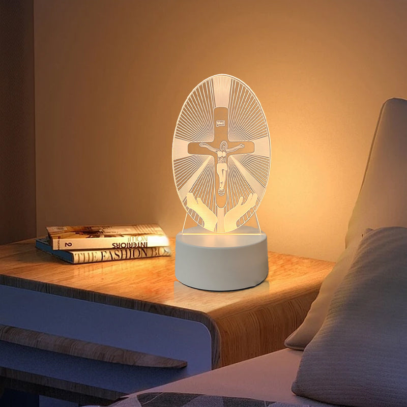 🎄Christmas Sale 48% OFF🔥Jesus 3D Night Lamp & Religious Gifts