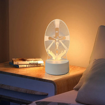 🎄Christmas Sale 48% OFF🔥Jesus 3D Night Lamp & Religious Gifts