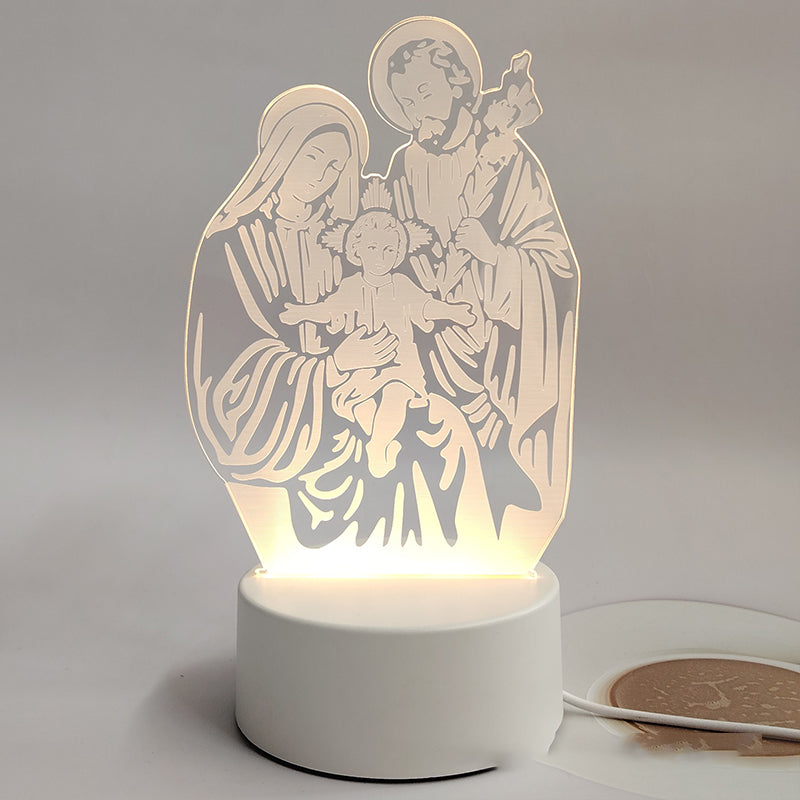 🎄Christmas Sale 48% OFF🔥Jesus 3D Night Lamp & Religious Gifts