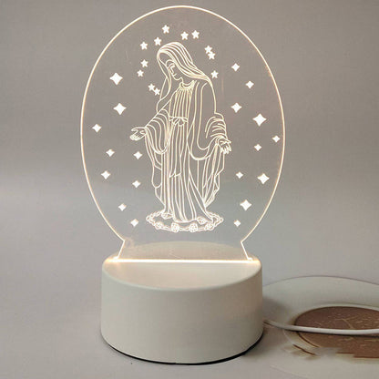 🎄Christmas Sale 48% OFF🔥Jesus 3D Night Lamp & Religious Gifts