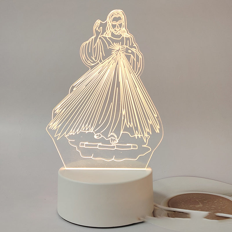 🎄Christmas Sale 48% OFF🔥Jesus 3D Night Lamp & Religious Gifts