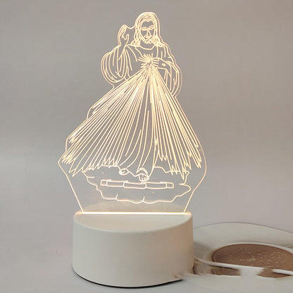🎄Christmas Sale 48% OFF🔥Jesus 3D Night Lamp & Religious Gifts