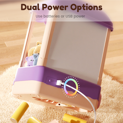 Children’s Cute Animal Claw Machine with Dolls and Capsules