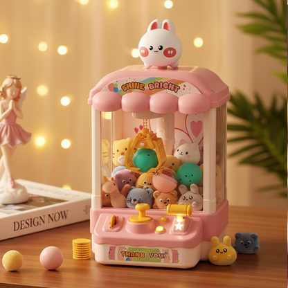 Children’s Cute Animal Claw Machine with Dolls and Capsules