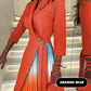 🔥Ombre Lapel Neck Tied Waist Pleated Blazer Dress | Structured & Stylish
