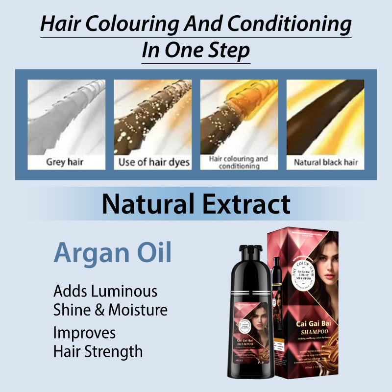 🔥Hot Sale 49% OFF - Herbal Extract Instant Hair Color Shampoo for Men & Women