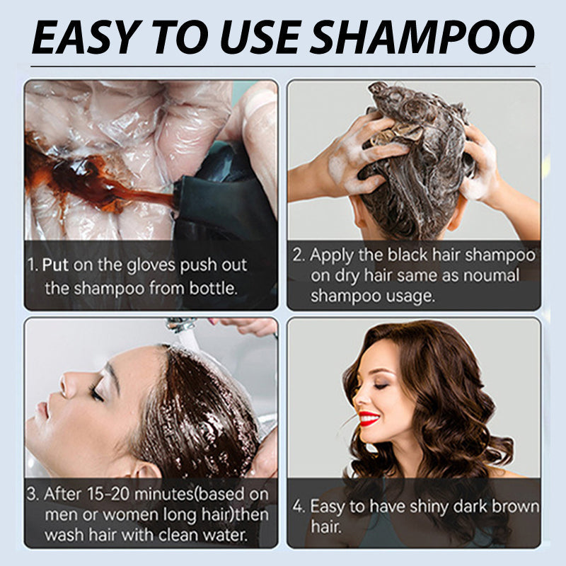 🔥Hot Sale 49% OFF - Herbal Extract Instant Hair Color Shampoo for Men & Women