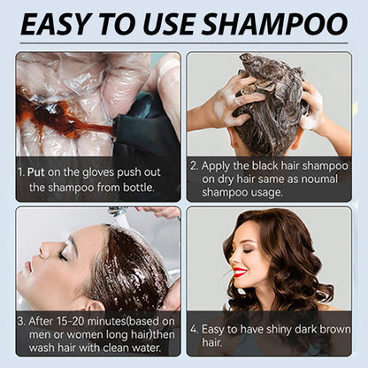 🔥Hot Sale 49% OFF - Herbal Extract Instant Hair Color Shampoo for Men & Women